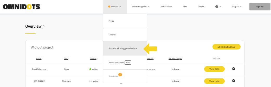 Honeycomb sharing data: account sharing permissions